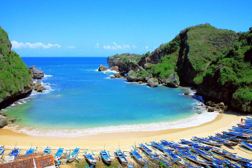 Pantai Ngrenehan dari atas 