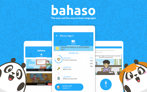 Bahaso; online english course platform