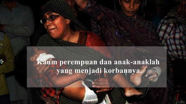 Sungguh miris ketika mereka yang tak berdosa yang justru menjadi korban.