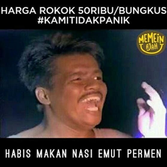 meme harga rokok naik