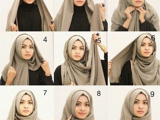 Tutorial Hijab Katun yang Ampuh Bikin Pipi Tembem Terlihat Tirus. Kapan Kamu Coba?