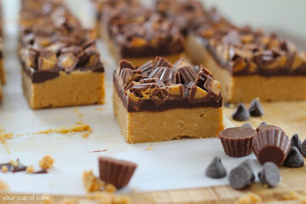 No Bake Peanut Butter Cake