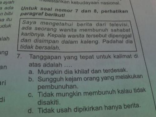 Kisah Pembunuhan Mutilasi Kok Jadi Soal LKS Murid SD, Wajar Deh Lagi-Lagi Kena Protes