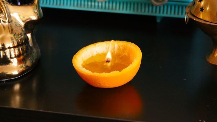 orange peel candle