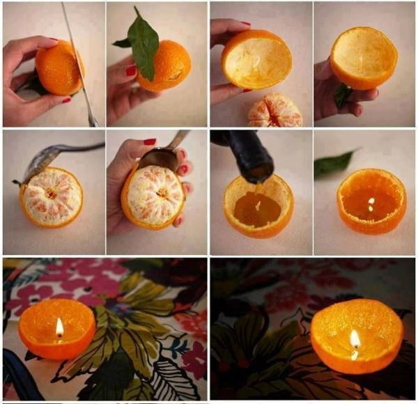 Orange Peel Candles