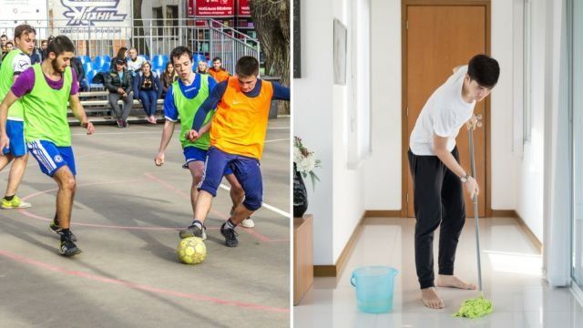 Futsal VS Work in the house