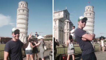 Cowok Ini Iseng Banget Ngerjain Turis yang Foto di Menara Pisa. Kocak dan Bikin Ngakak!