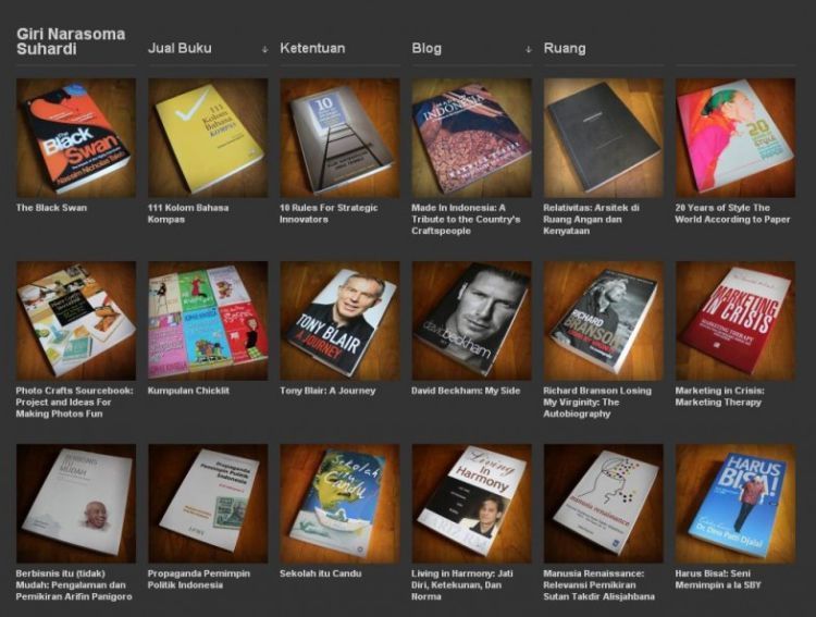 Jual buku online.