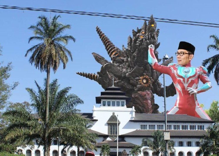 Biasanya Sih Ikan Paus, Tapi Kok Jadi Ridwan Kamil. Inilah Gaya Foto UpandUp Baru yang Bikin Ngakak