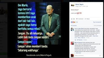 Soal Kasus Anak Tak Diakui Mario Teguh, Sang Motivator Tetap Tanggapi Lewat Gaya Kalimat Motivasinya