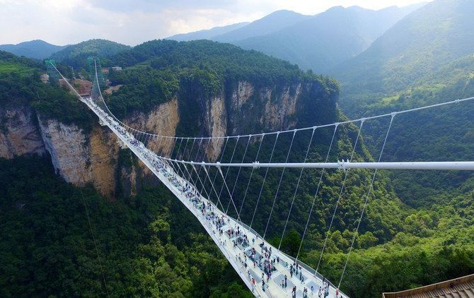 Baru Dua Minggu, Eh Jembatan Kaca Terpanjang Di Dunia Ini Sudah Ditutup Aja. Kira-kira Kenapa ya?