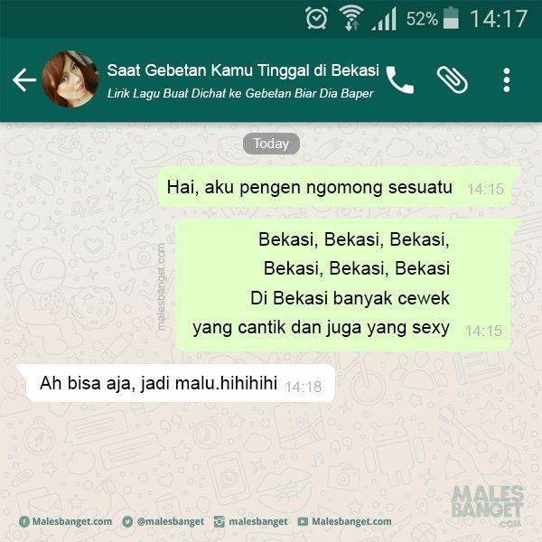 Lirik Lagu yang Bisa Kamu Pake Saat Chatting Sama Gebetan Biar Dia Baper