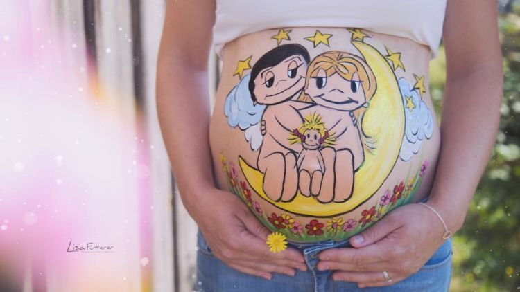 Belly Painting Bisa Jadi Pilihan Terbaik untuk Mengabadikan Momen Kehamilan Kamu! Cekrek~