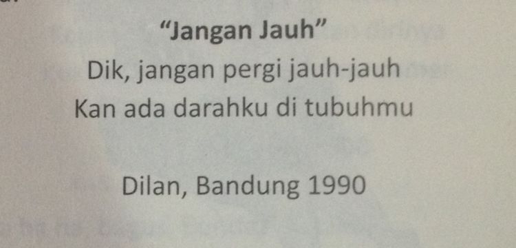 Jangan jauh-jauh