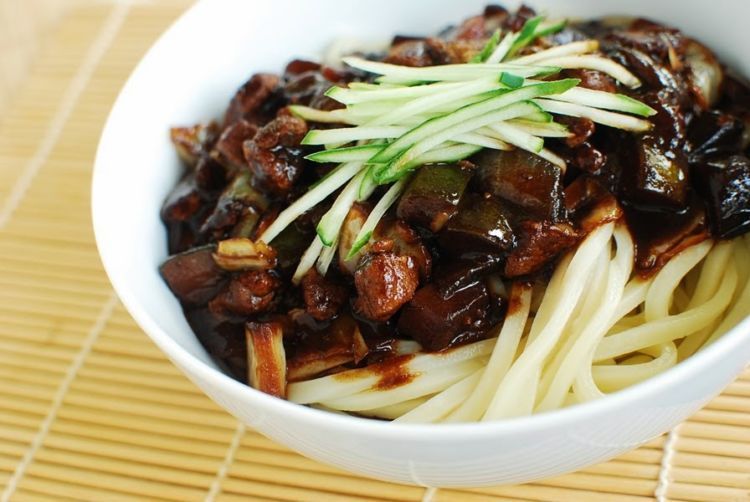 Jjajangmyeon.