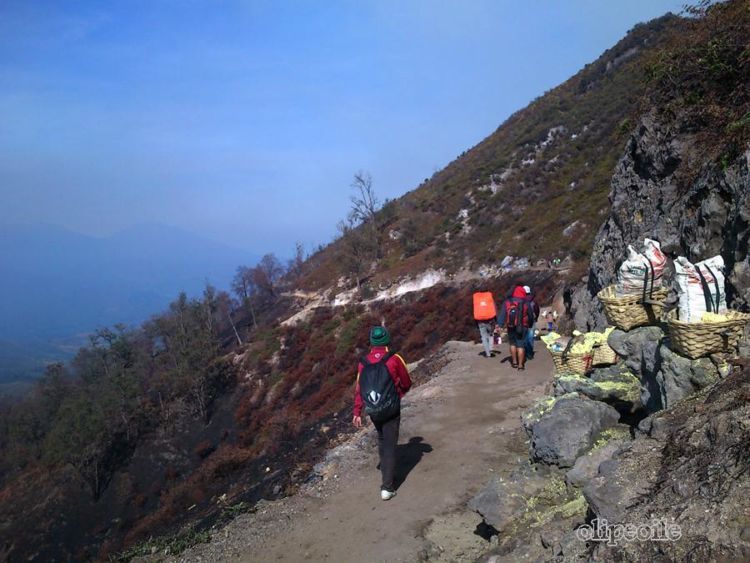 trekkingnya nggak terlalu susah sih sebenernya, tapi ada juga sih beberapa yang merasa keberatan berjalan