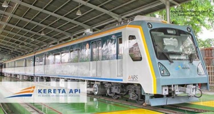 Kereta api bandara yang masih dirancang