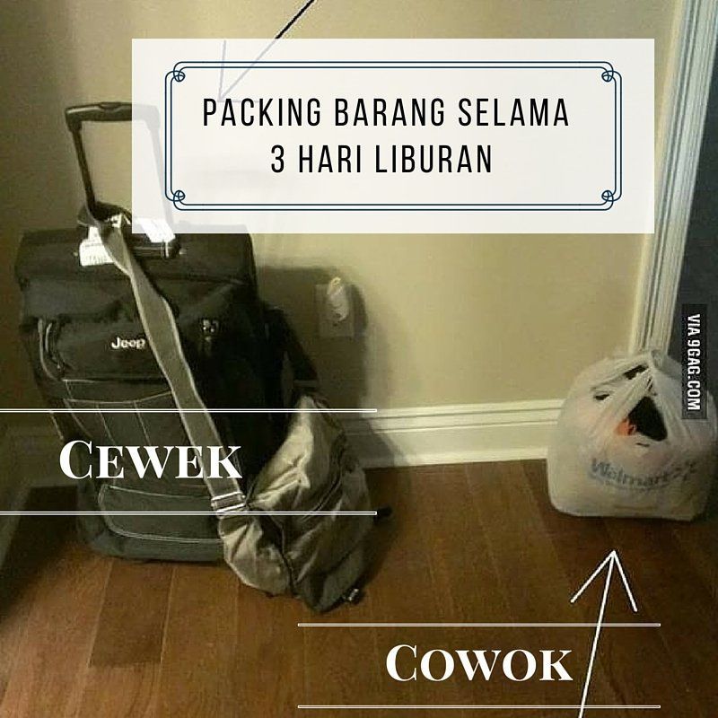 Bedanya Cowok dan Cewek Saat Packing Buat Traveling. Duh, Cewek Gini Amat ya Kalau Packing…