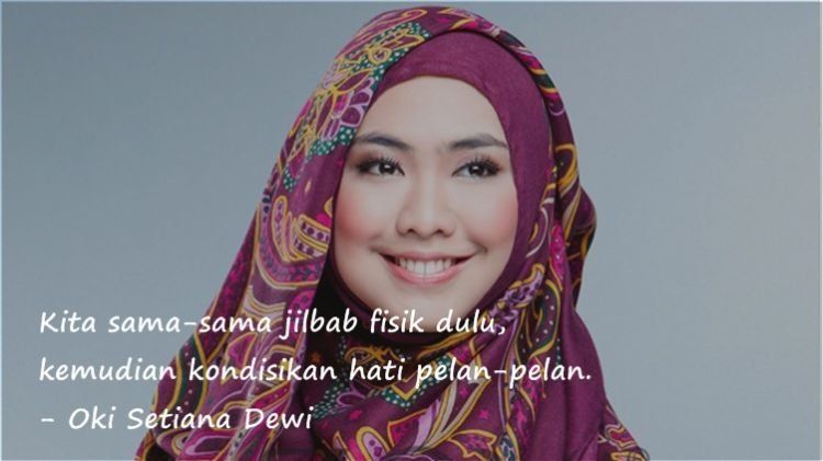 Petikan Oki Setiana Dewi yang meneduhkan hati.