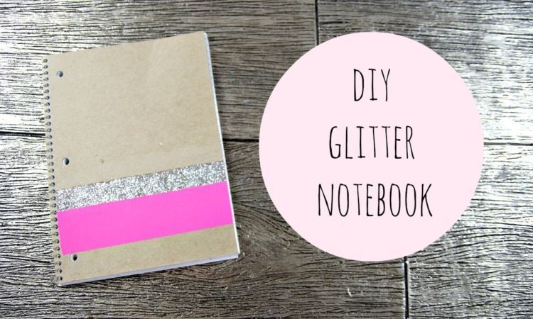 Glitter notebook