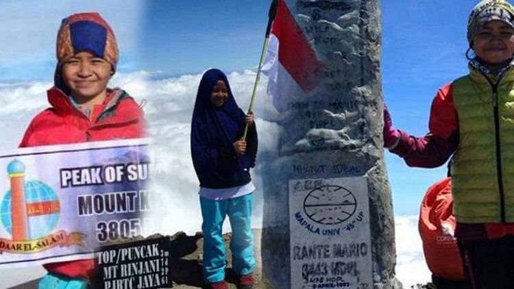 Belajar Sama Khansa Syahlaa. Gadis Cilik Ini Sukses Mendaki Lima Gunung di Usianya yang Masih Belia!