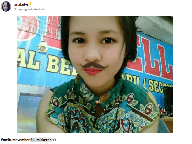 Sampai kumis halus di atas bibirmu