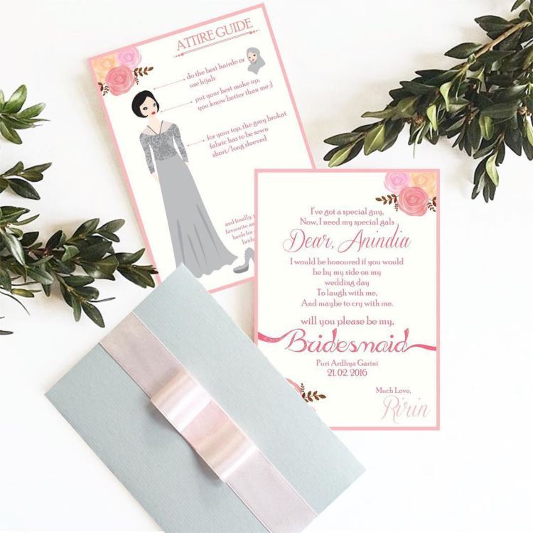 bridesmaid invitation