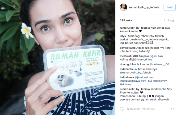 Masker kefir