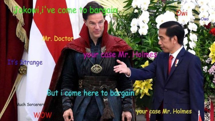 Wajahnya Mirip Dr. Strange, PM Belanda Ini Bikin Heboh Pas Ketemu Presiden Jokowi. Cek 10 Memenya!