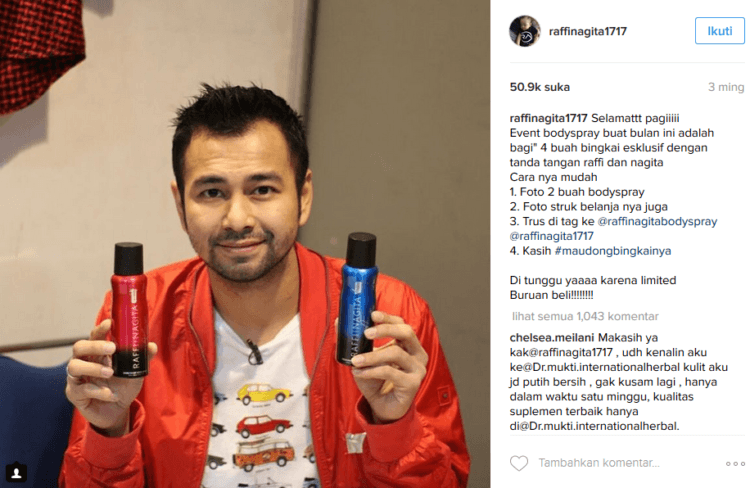 Raffi Ahmad juga nggak mau ketinggalan