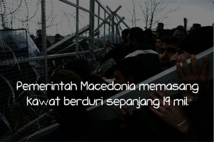 Tak mudah lolos 'gerbang' Macedonia.