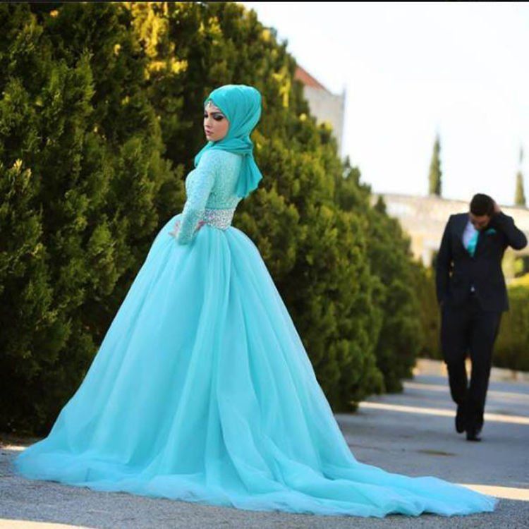 turquoise-lace-ball-gown-muslim-wedding-dresses-with-hijab-2015-long-sleeves-crystals-wedding-gowns-o