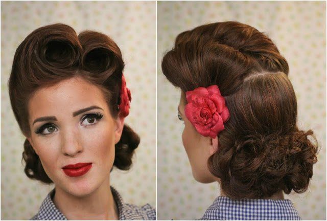 model rambut victory rolls