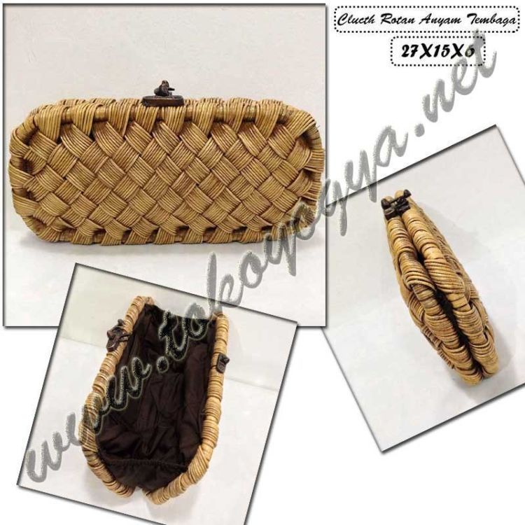 clutch anyaman rotan