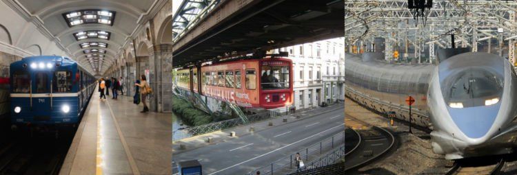 Rusia, Jerman dan Jepang puya sistem kereta api yang cakep