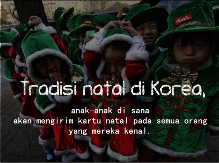 Tradisi Natal di Korea.