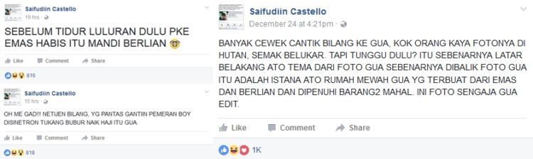 Oh Jadi Ini Saipudiin Castello yang Ngaku Pria Paling Tampan di Dunia, Kita Ngakak Tiap Dia Pamer