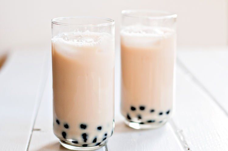 honey milk tea