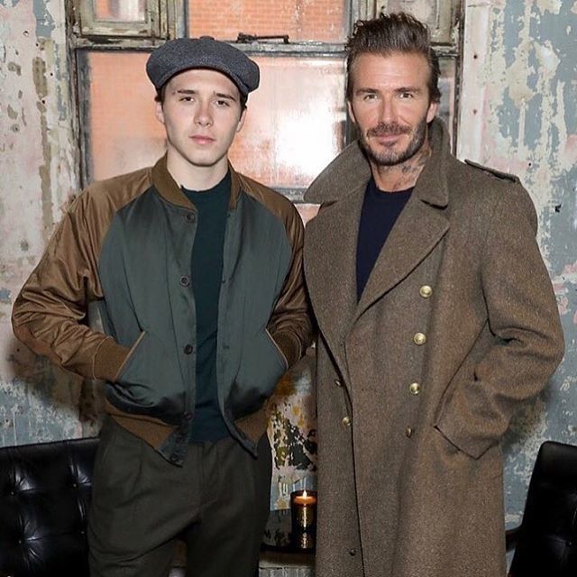 David Beckham danBrooklyn Beckham