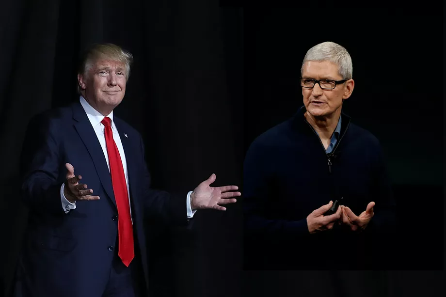 Trump vs Tim Cook