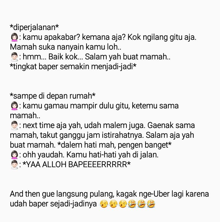 gimana nggak baper? :(