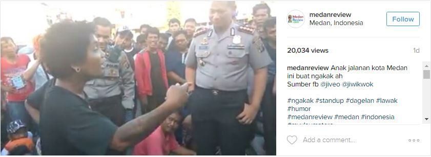 Polisi Garang Aja Ngakak Lho Dengar Lawakan Anak Jalanan Asal Medan Ini, Rugi Nih Kalau Kamu Lewatin