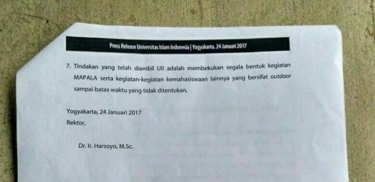 bepergian surat jalan yang Berbesar UII Dibalik Hati, Mau Kasus Rektor Sosok