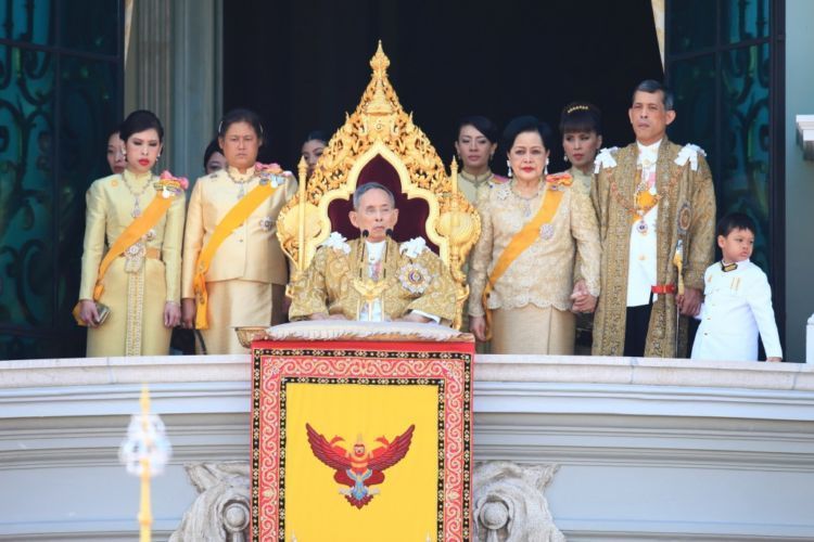 Keluarga kerajaan Thailand, saat Raja Bhumibol masih ada