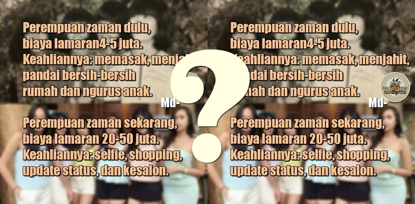 Perempuan Dinikahi Bukan untuk Dibeli, Aneh Saja Masih Ada Meme Sexist Seperti Ini