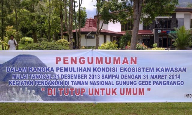 Penutupan jalur pendakian 