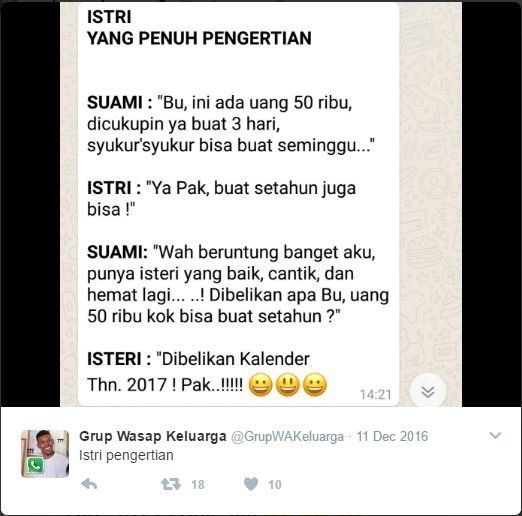 istri yang baik....