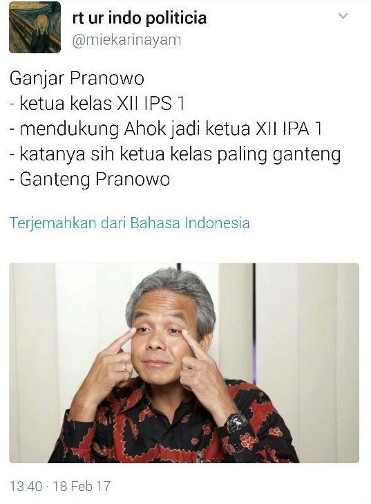 Jadi yang paling ganteng..