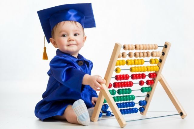 Preschool graduation baby