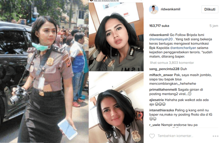 Bripda Ismi Aisyah, Polwan Cantik yang Mengamankan Rasa Takutmu Meski Ada Bom Meledak di Bandung